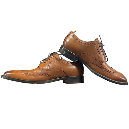 New In Box Cole Haan Mens 11 British Tan Leather Oxford Lace Up Grand 360 Shoes