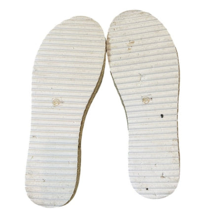 Laicigo Womens Size 6.5 Tan 2.25" Platform Espadrille Open Toe Flip Flop Shoes