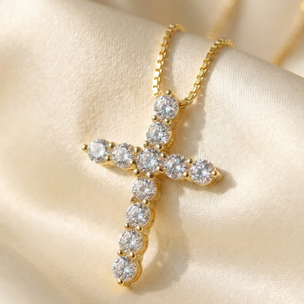 The Bella Pavé Cross Pendant