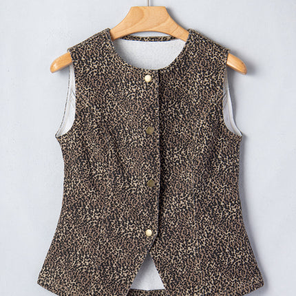 Elliana Print Slim Vest