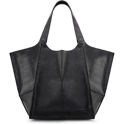 NWT New Montana West Womens Black PU Leather Tote Bag Large Shoulder Purse
