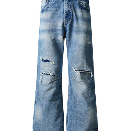 CLASSIC DISTRESSED BOOTCUT DENIM