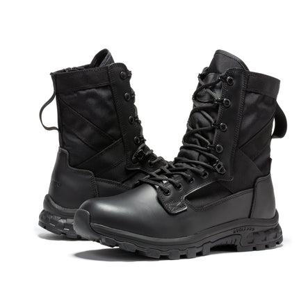 Botas Pro Black Men's 8 inch Side Zipper Military Tactical Boots BP401BK