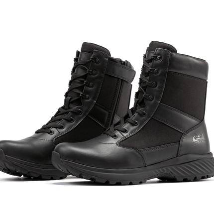 Botas Pro Black Men's 8 inch Side Zipper Military Tactical Boots BP703