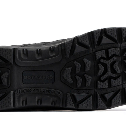 Botas Pro Black Men's 8 inch Side Zipper Rubber Sole Tactical Boots BMP110BK