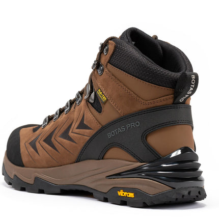Botas Pro Brown 6 Inch Waterproof Hiking Boots with VIBRAM® Traction Lug Outsole  BP22121