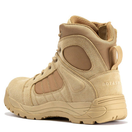 Botas Pro Sand Men's 6 inch Side Zipper Rubber Sole Tactical Boots BMP110