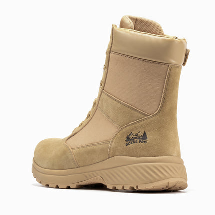Botas Pro Sand Men's 8 inch Side Zipper Military Tactical Boots BP701