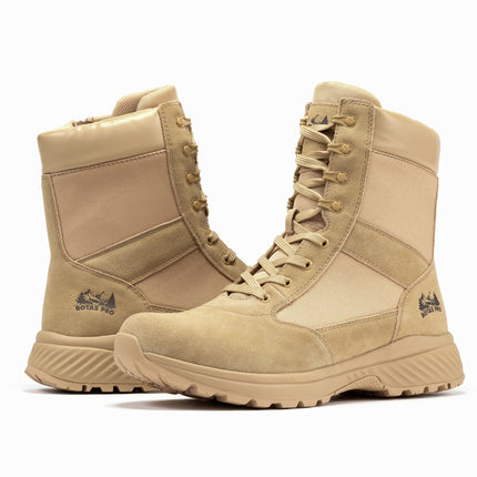 Botas Pro Sand Men's 8 inch Side Zipper Military Tactical Boots BP701