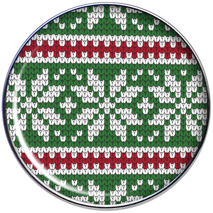 16G 1/4 Green Red Christmas Sweater Tragus Cartilage Earring