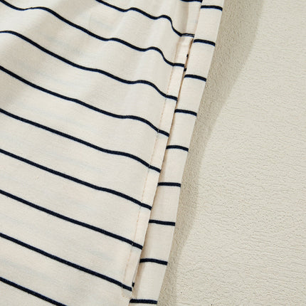 Mabel Stripe Drawstring Tunic Tank
