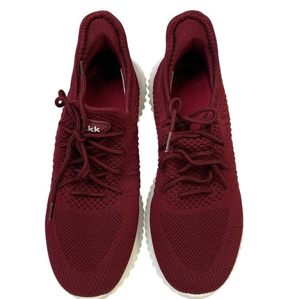 Akk Womens Size 10.5 Wine Red Sneakers Lace Up Closed Round Toe Tennis Shoes