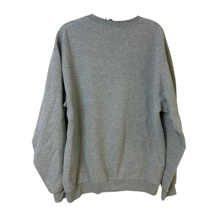 Upcycled Hand Printed Womens Large Praying Mama Long Sleeve Heatherd Sweatshirt