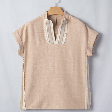 Jessica Rolled Short Sleeve Blouse