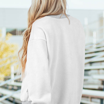Oakleigh Print Reversible Mock Sweatshirt
