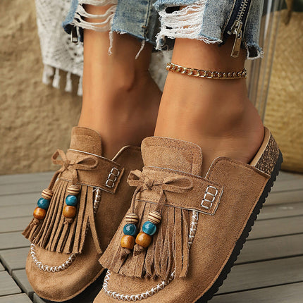 Ocean Square toe Casual Slippers