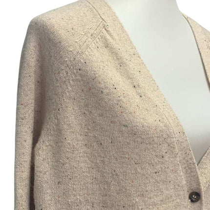 Stitch Play Womens Large Wool Blend Button Up Long Sleeve Cardigan Sweater