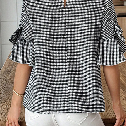Carolina Ruffled Half Sleeve Blouse