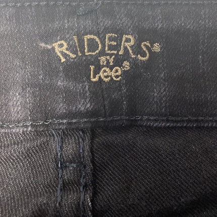 Riders by Lee Womens Size 16L Black Straight Leg Stretch Cotton Denim Jeans