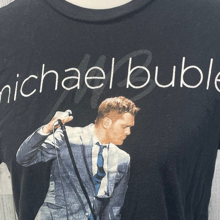 Michael Buble Womens Medium Short Sleeve Crew Neck Concert Tee Shirt
