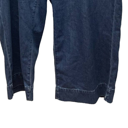 Universal Thread Womens 22W Cropped Hook Eye Closure Stretch Denim Blue Jeans