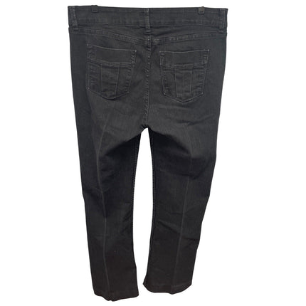 Riders by Lee Womens Size 16L Black Straight Leg Stretch Cotton Denim Jeans