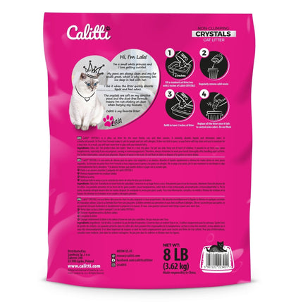 Calitti Non-Clumping Cat Litter Crystals with Silica Gel, 8 lbs