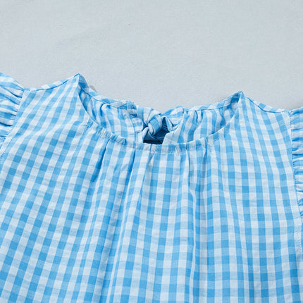 Deborah Sleeve Gingham Maxi Dress