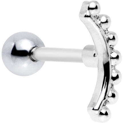 16G 1/4 Crescent Arc Cartilage Tragus Earring