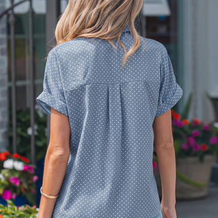 Brianna Cuffed Short Sleeve Shirt