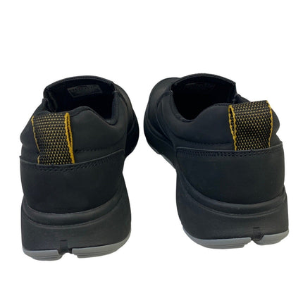 Gerry Mens Size 9 Black Faux Leather Slide On Moc II Comfort Sneakers Shoes