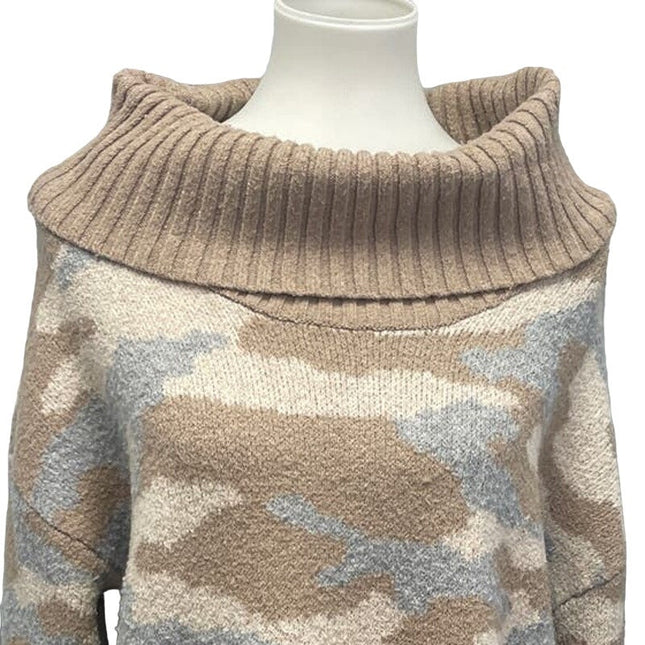 Christian Siriano New York Womens Medium PolyBlend Long Sleeve Cowl Neck Sweater