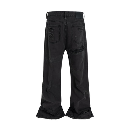 DARK DESTROYED DENIM