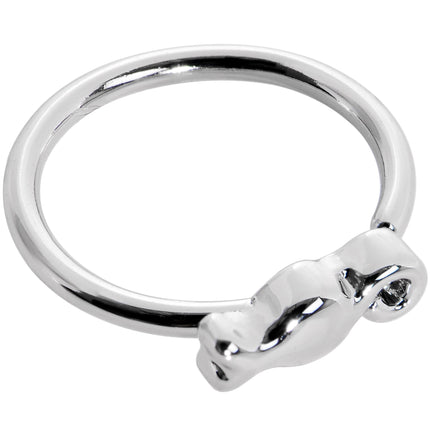 20G 5/16 Tiny Tulip Flower Seamless Circular Ring
