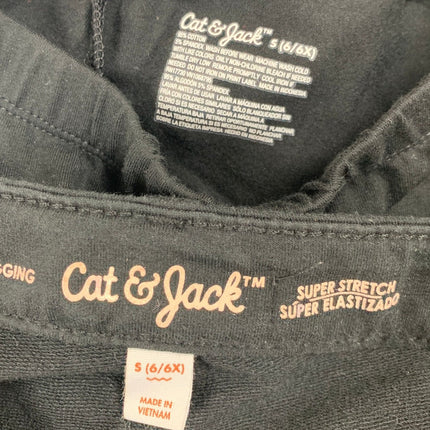 2 Cat & Jack Girls Small (6/6x) Super Stretch Adjustable Waist Jegging Leggings