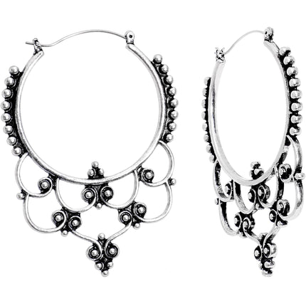 Victorian Decorative Twist Tunnel Plug Earrings