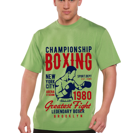 Championship Boxing Men's Bamboo Viscose/Organic Cotton Short Sleeve Graphic T-Shirt