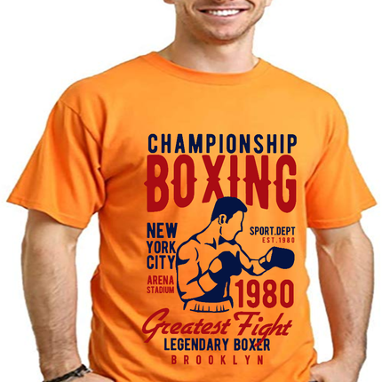 Championship Boxing Men's Bamboo Viscose/Organic Cotton Short Sleeve Graphic T-Shirt