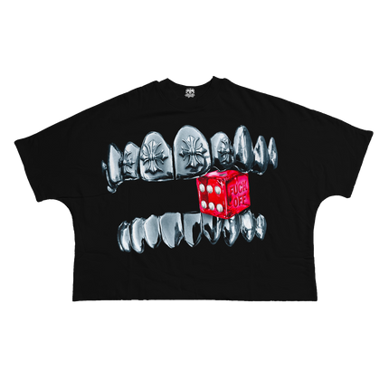 Chrome Dice Streetwear Cropped Boxy Tee Cotton 280 GSM Lightweight Casual Top