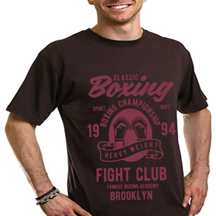 Classic Boxing Men's Bamboo Viscose/Organic Cotton Short Sleeve Graphic T-Shirt