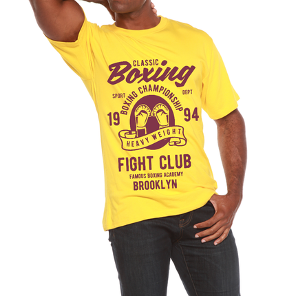 Classic Boxing Men's Bamboo Viscose/Organic Cotton Short Sleeve Graphic T-Shirt