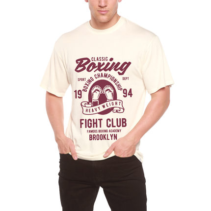 Classic Boxing Men's Bamboo Viscose/Organic Cotton Short Sleeve Graphic T-Shirt