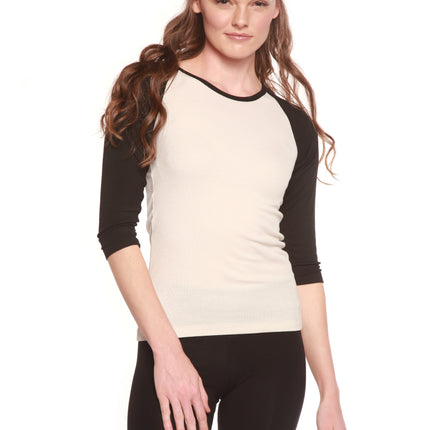 Clearance Women's Bamboo Viscose/Sorona 3/4 Sleeve T-Shirt