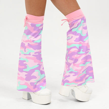 Cotton Candy Camo Leg Warmers