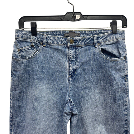 Liz Claiborne Womens Size 12 Straight Leg Stretch Cotton Denim Blue Jeans
