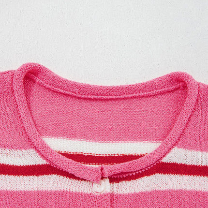 Palmer Striped Drop Shoulder Cardigan