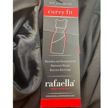 New Rafaella Woman Plus Size 16W Sleeveless Side Gathered Sheath Dress LBD