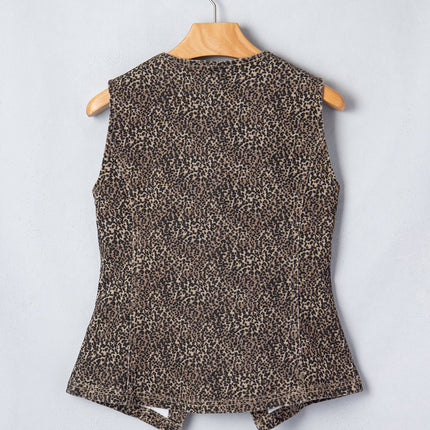 Elliana Print Slim Vest