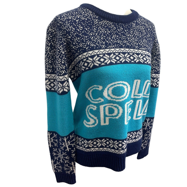 Baby It's Cold Spell Womens Medium Snowflake Long Sleeve Warm Crew Neck Sweater