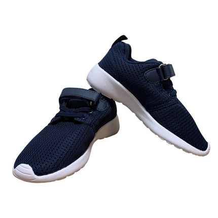 Runside Little Boys Size 12 Navy Sneakers Lace Up Hook Loop Fastener Shoes